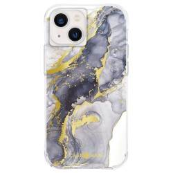 Husa Case Mate Tough Print navy marble Apple iPhone 13 Mini, transparent